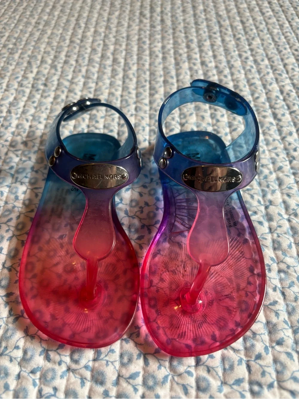 Michael Kors Girls Ombre Jelly Sandals